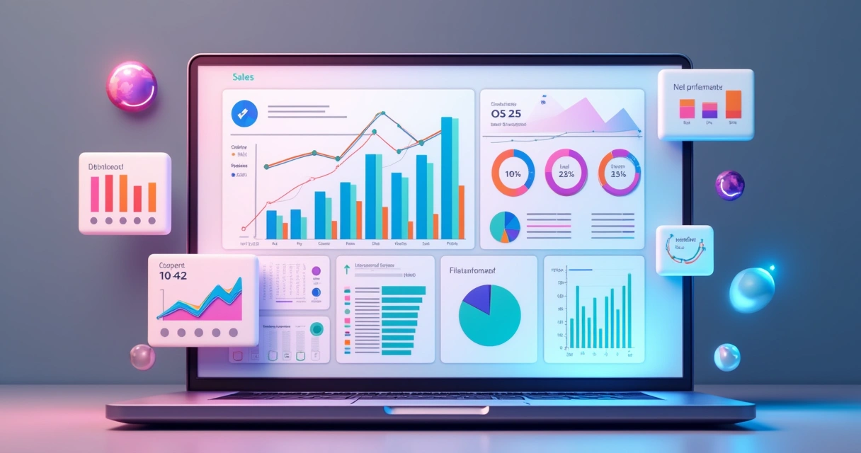 Dashboard de relatórios do CRM com gráficos e métricas 