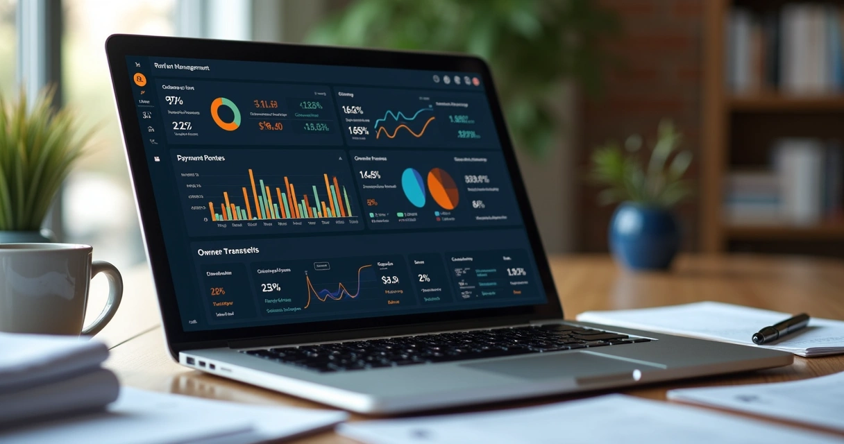 Dashboard de relatórios de inadimplência e repasses