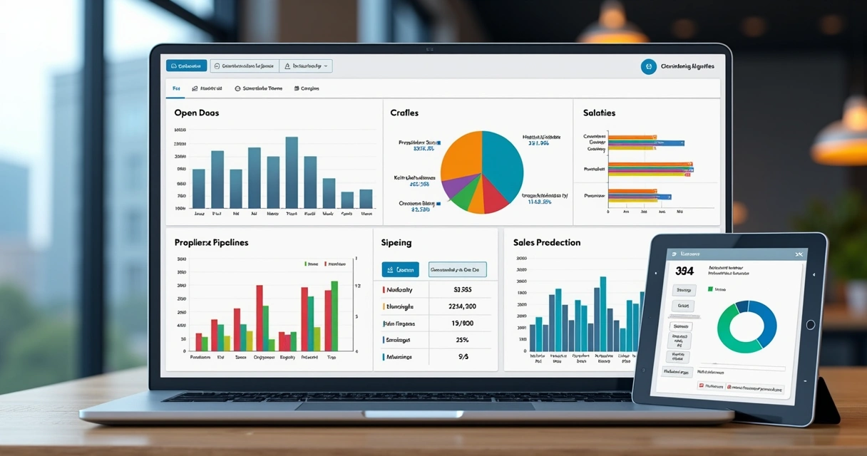 Painel de relatórios de vendas imobiliárias 