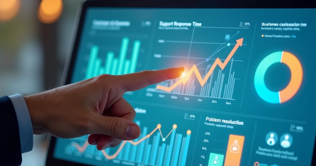 Dashboard de resultados de atendimento 