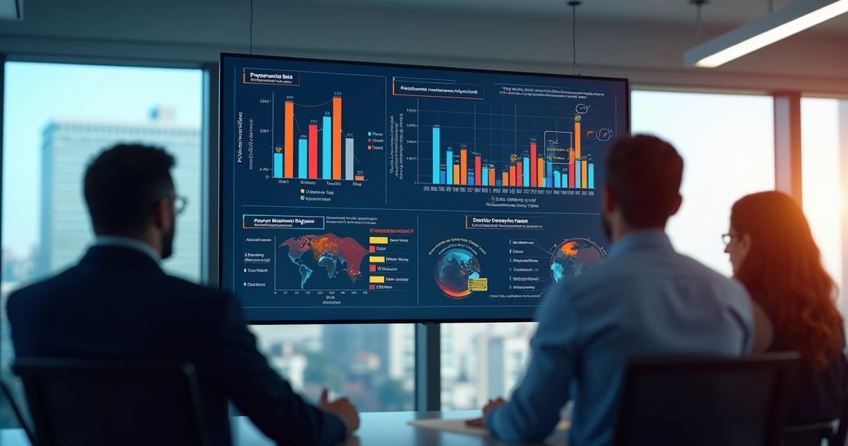 Tela de dashboard colorido mostrando dados de riscos psicossociais 