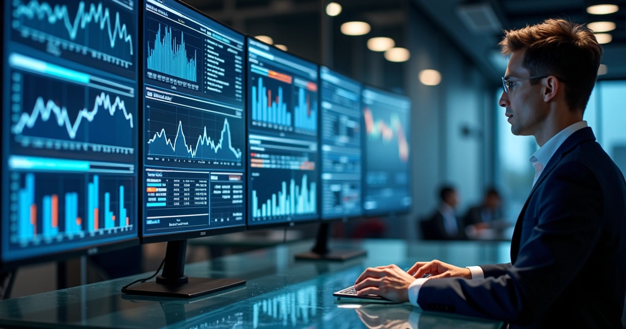 Unified risk management dashboard with financial charts and audit logs