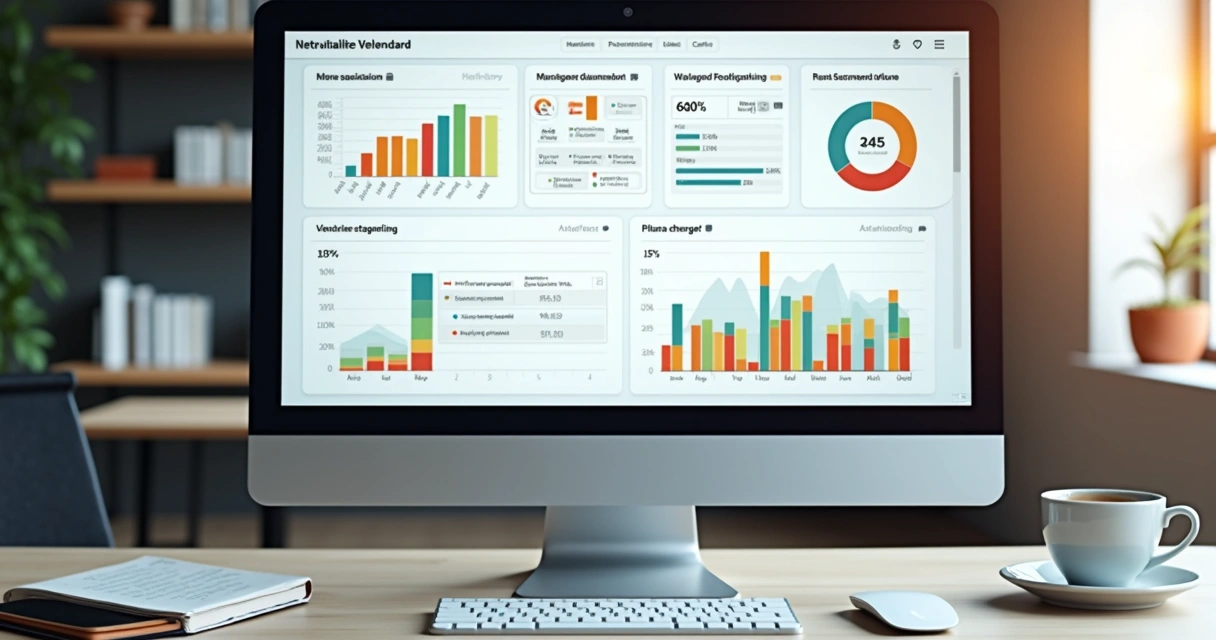 Dashboard de IA mostrando satisfação do cliente no pós-venda