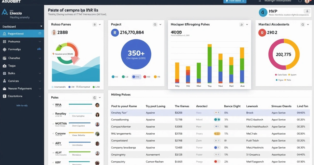 Tela de dashboard de scorecard OKR com gráficos de pace e check-in 