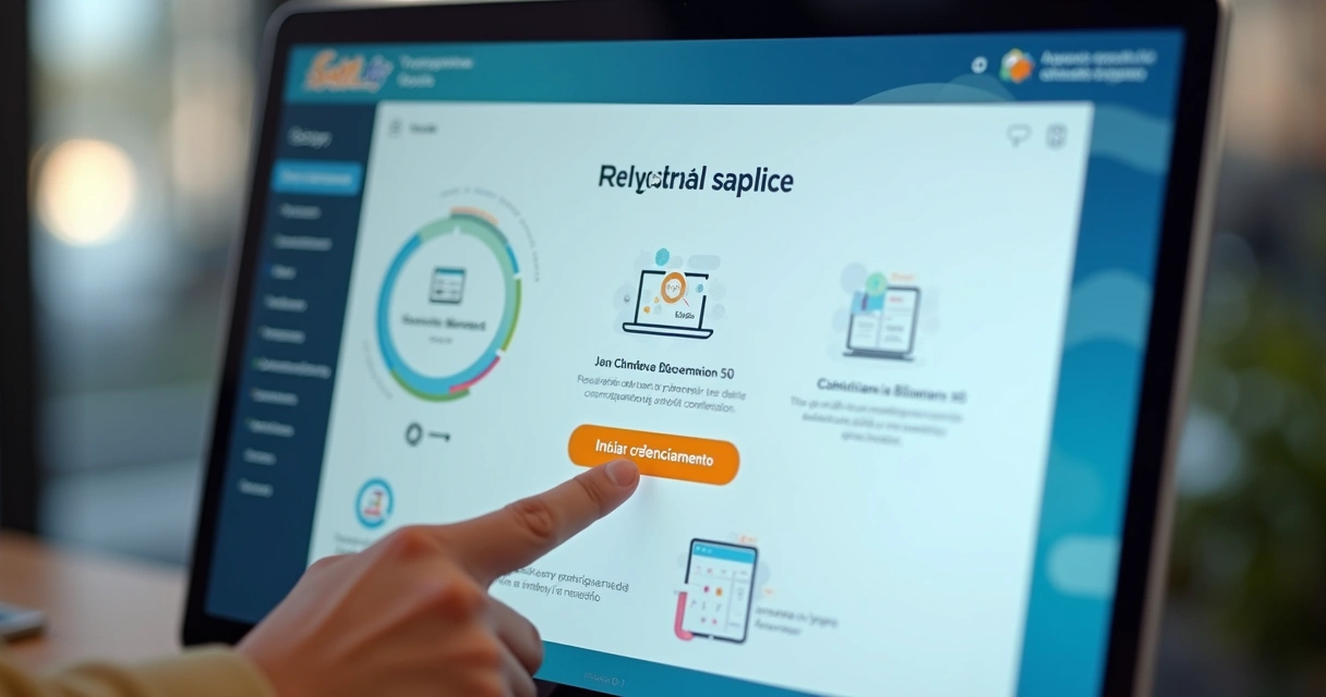 Tela inicial do sistema de cadastro de fornecedores sicaf
