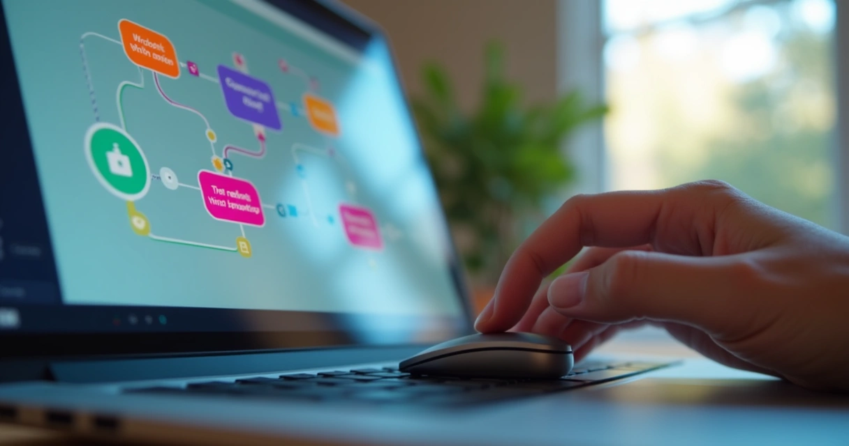 Painel de controle com interface visual arrastar e soltar 