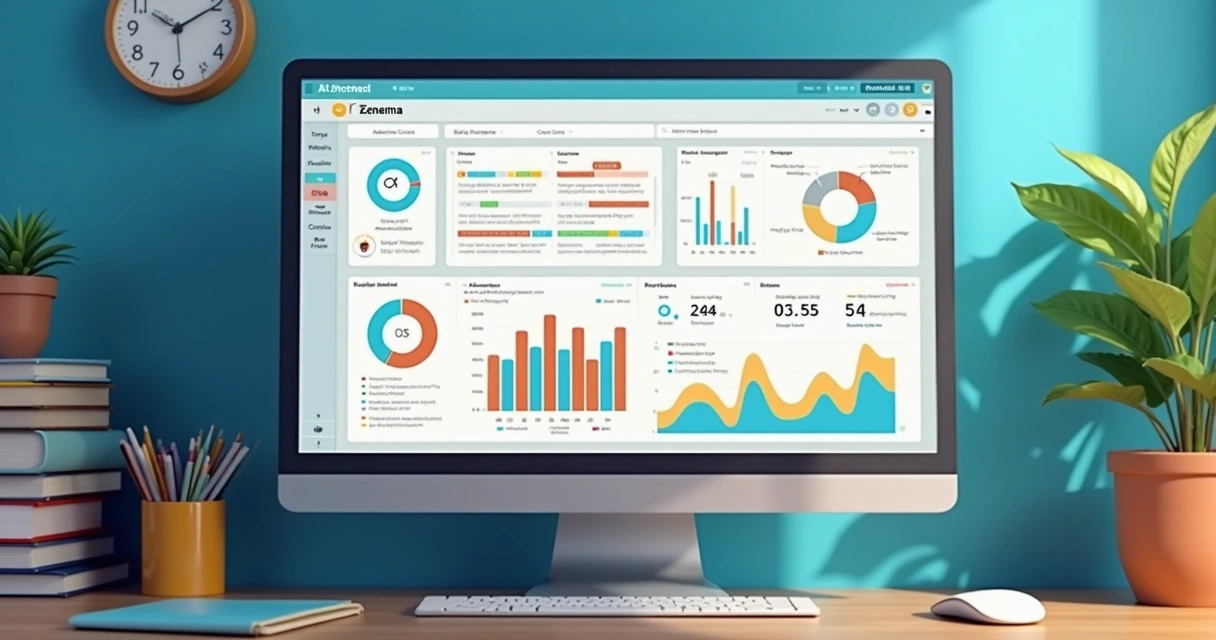 Dashboard de desempenho de simulado Enem online 