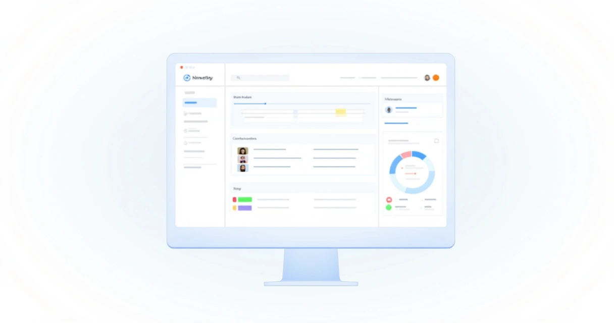Painel de software de assistência técnica mostrando ordens de serviço