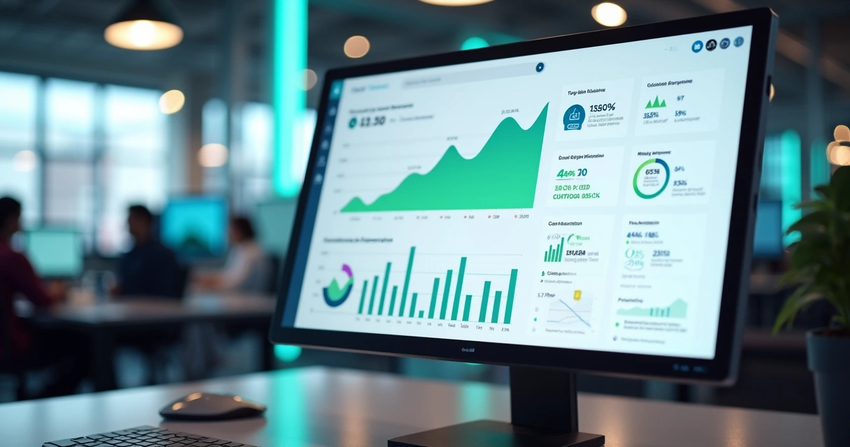 Dashboard com gráficos de vendas e satisfação do cliente no WhatsApp 