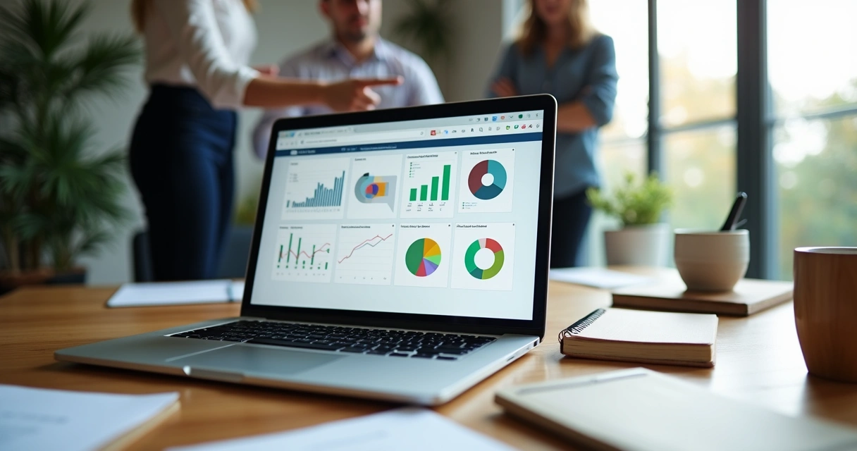 Dashboard de CRM mostrando segmentos de clientes 