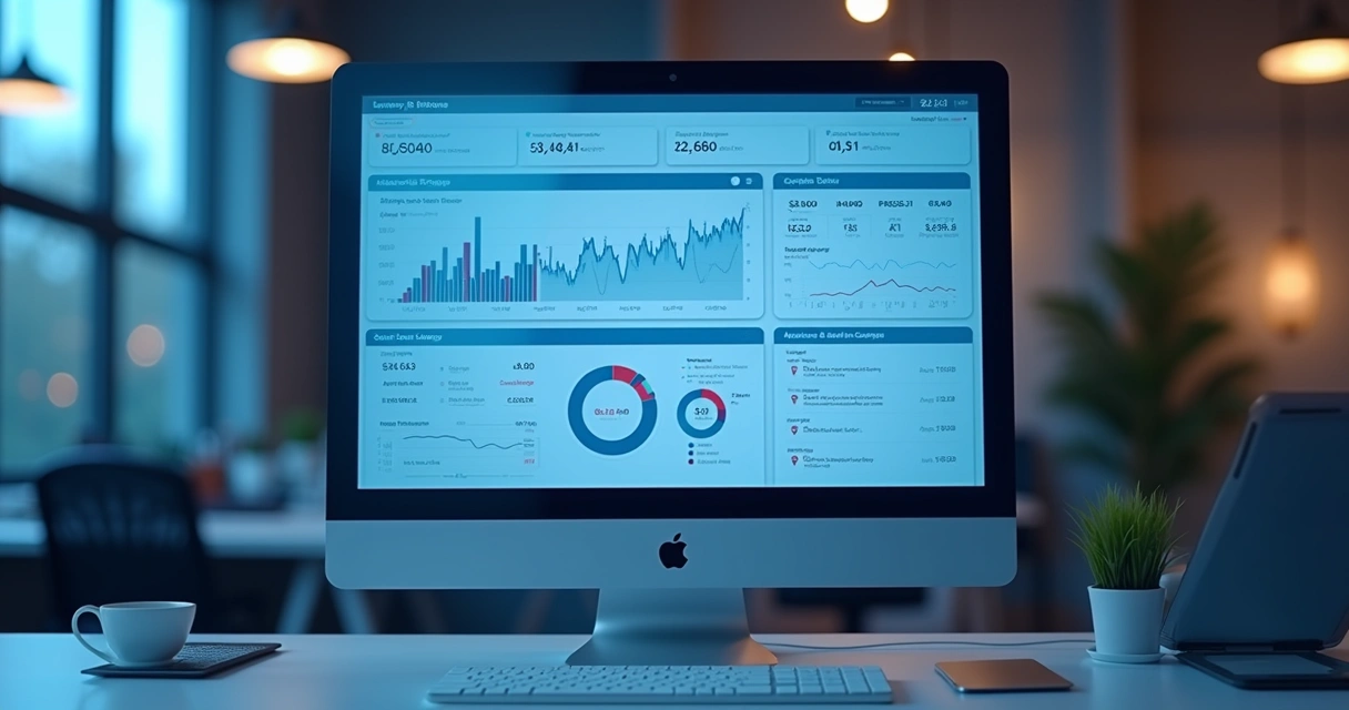 Dashboard exibindo métricas de afiliados em tempo real 