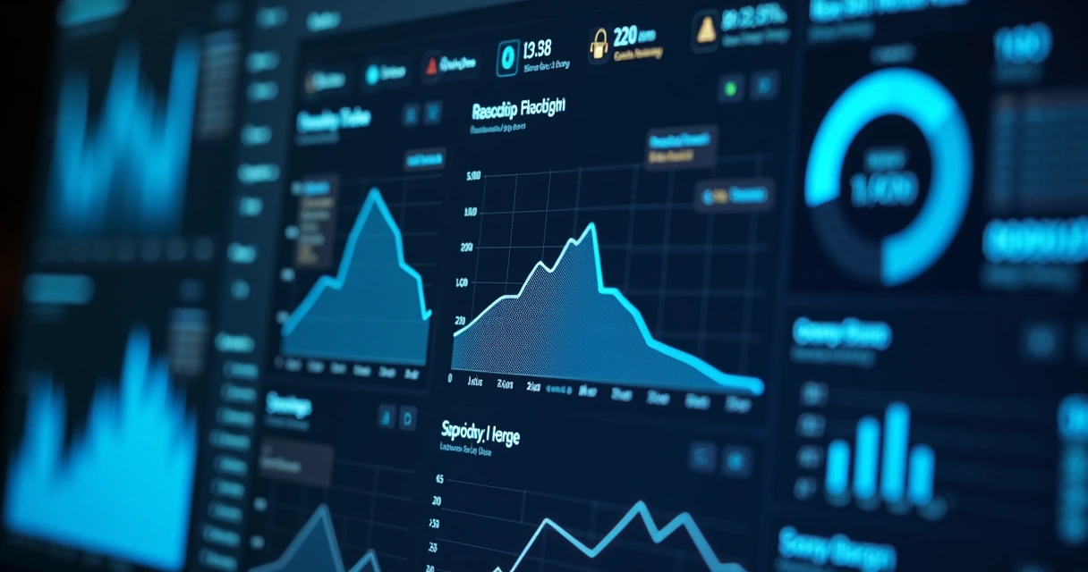 Dashboard com gráficos de tickets de TI