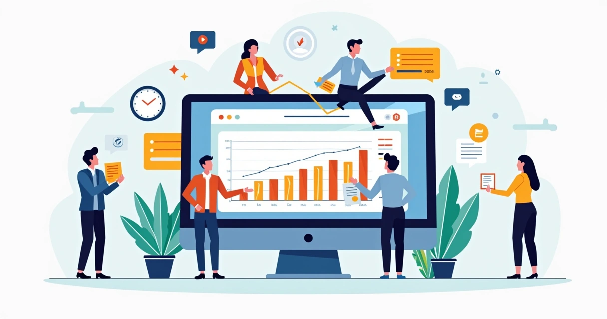Dashboard corporativo mostrando métricas de ticket médio por vendedor