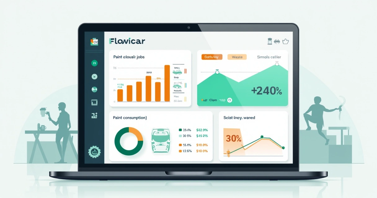 Dashboard de consumo e custo de tinta