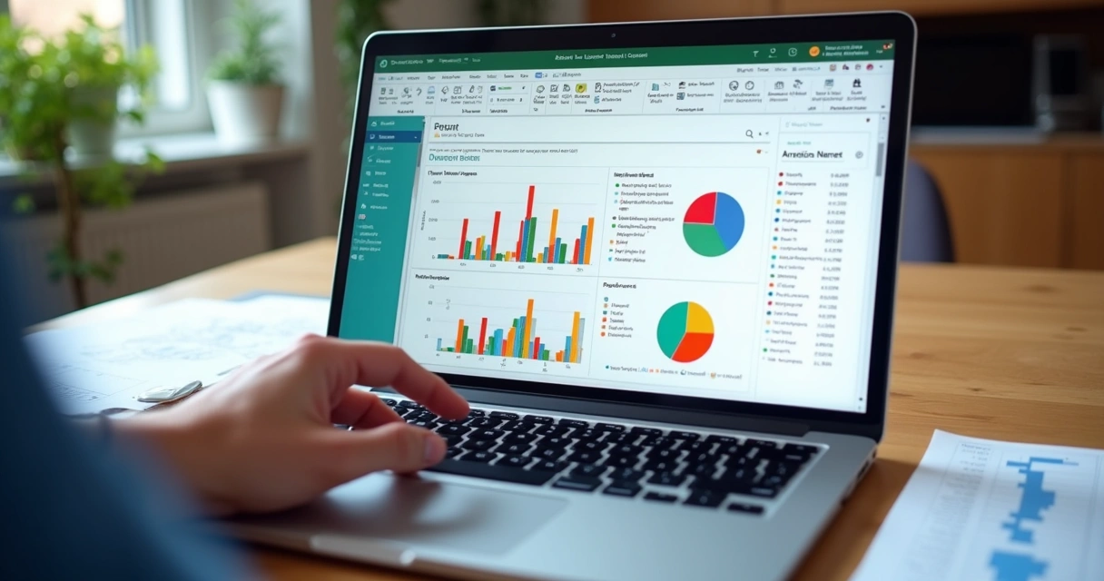 Dashboard colorido de sistema SaaS derivado de planilha Excel original 