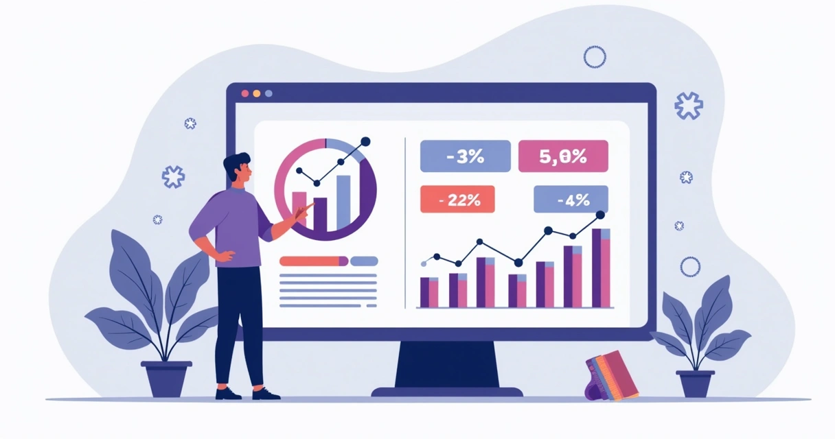 Dashboard com gráficos de vendas de cursos online 