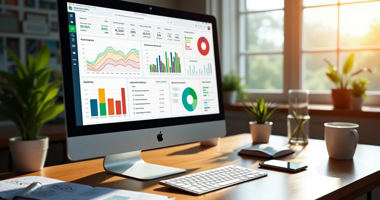 Painel com gráficos de vendas de produtos no Mercado Livre 