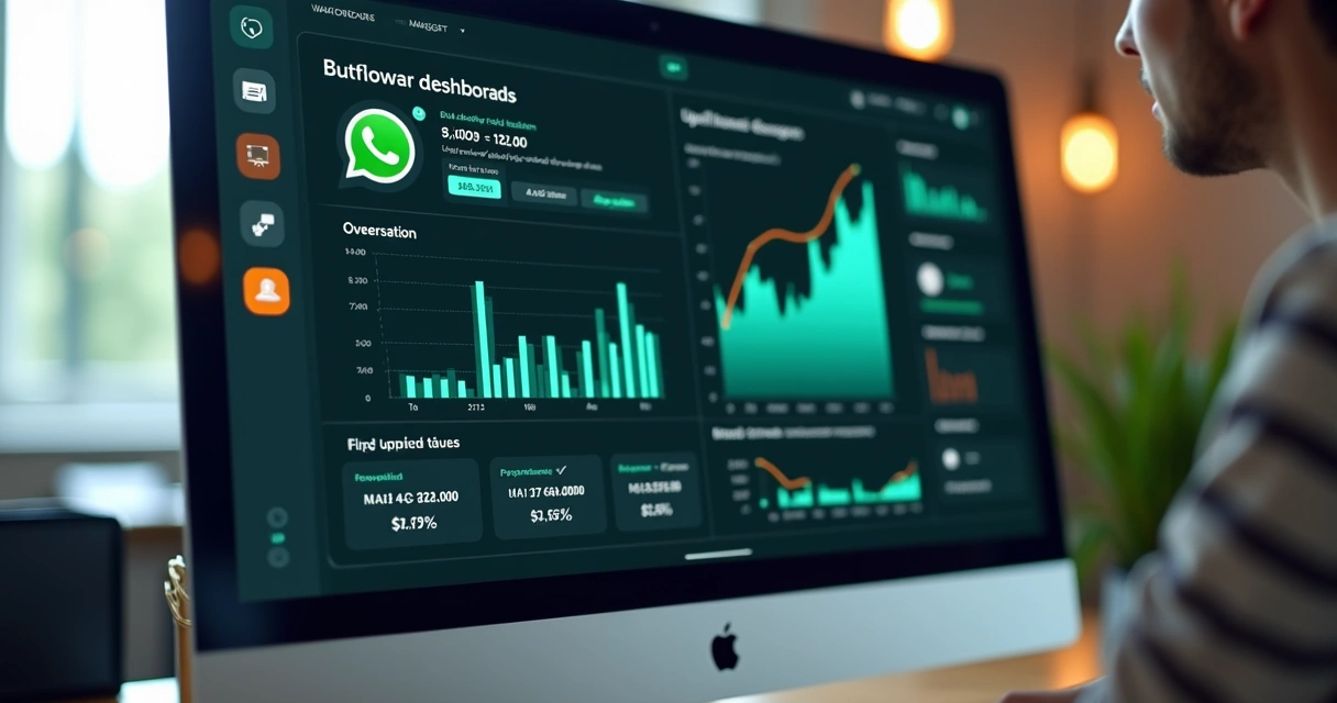 Dashboard com métricas de vendas por upsell no WhatsApp