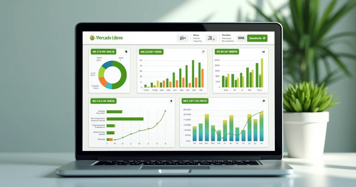 Dashboard de vendas mostrando métricas, gráficos de crescimento e comparação com concorrentes. 