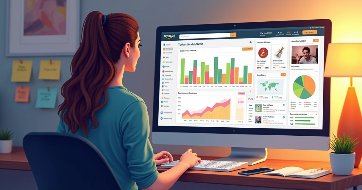 Painel do Viral Vue com gráficos de vendas e vídeos