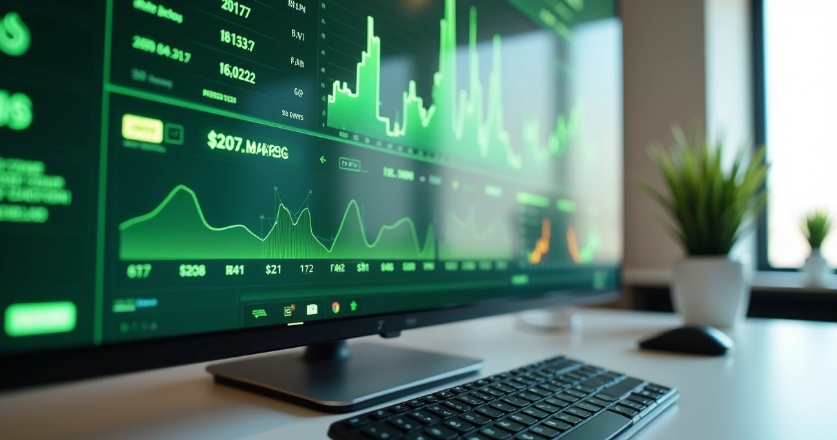 Dashboard digital exibindo métricas em tempo real do WhatsApp com gráficos coloridos e dados detalhados 