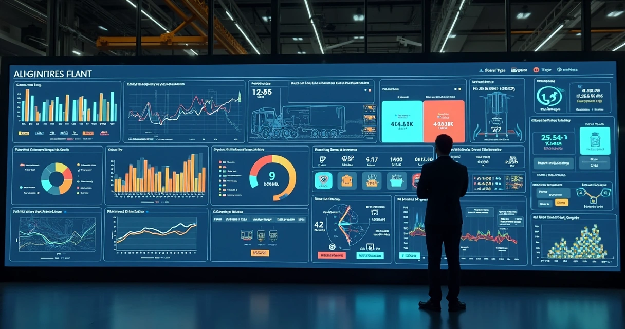 Dashboard digital de estoque de plásticos com alertas em tempo real 