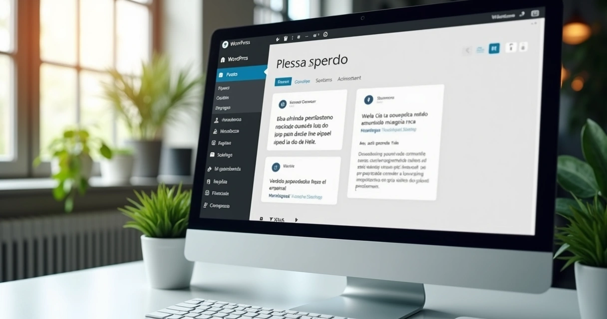 Tela administrativa do WordPress exibindo ferramentas de edição 