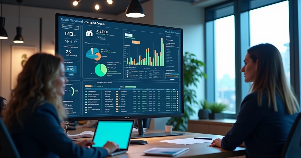 Painel de IA para análise de desempenho em imobiliária 