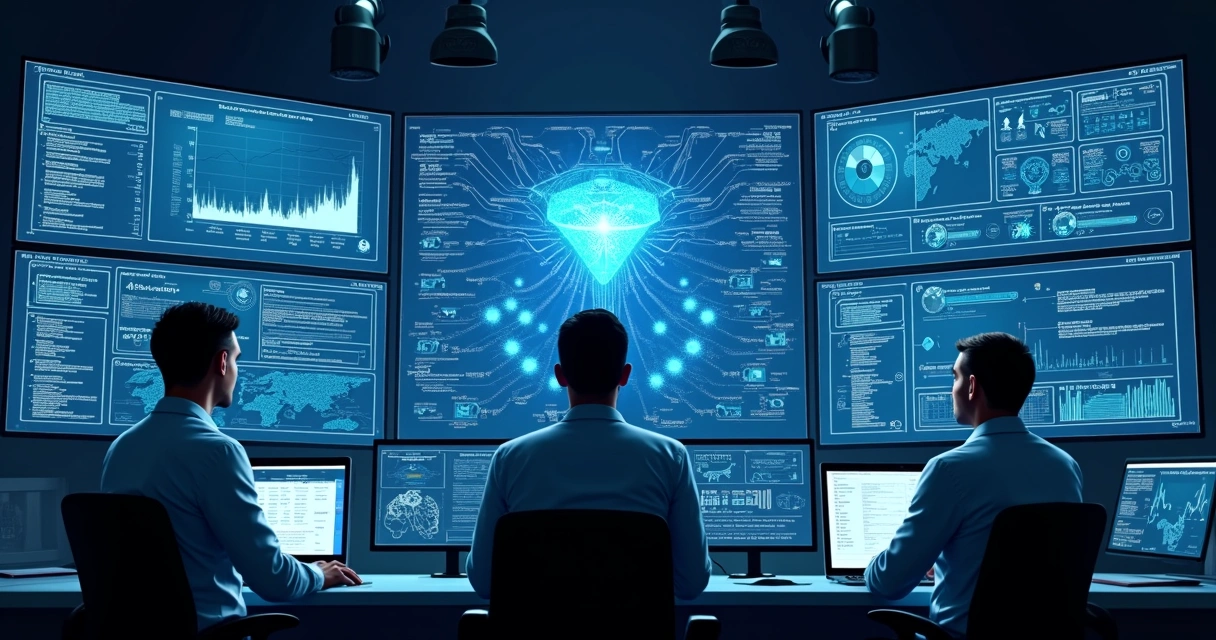 Dashboard de integração de dados com agentes de IA 
