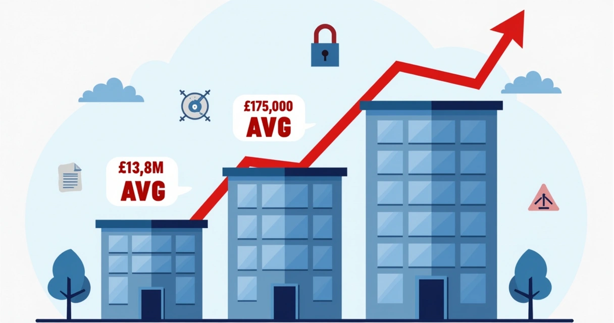Cost graph of cyber breaches affecting businesses of various sizes 
