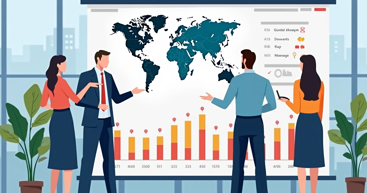 Analytics dashboard displays global hiring data 