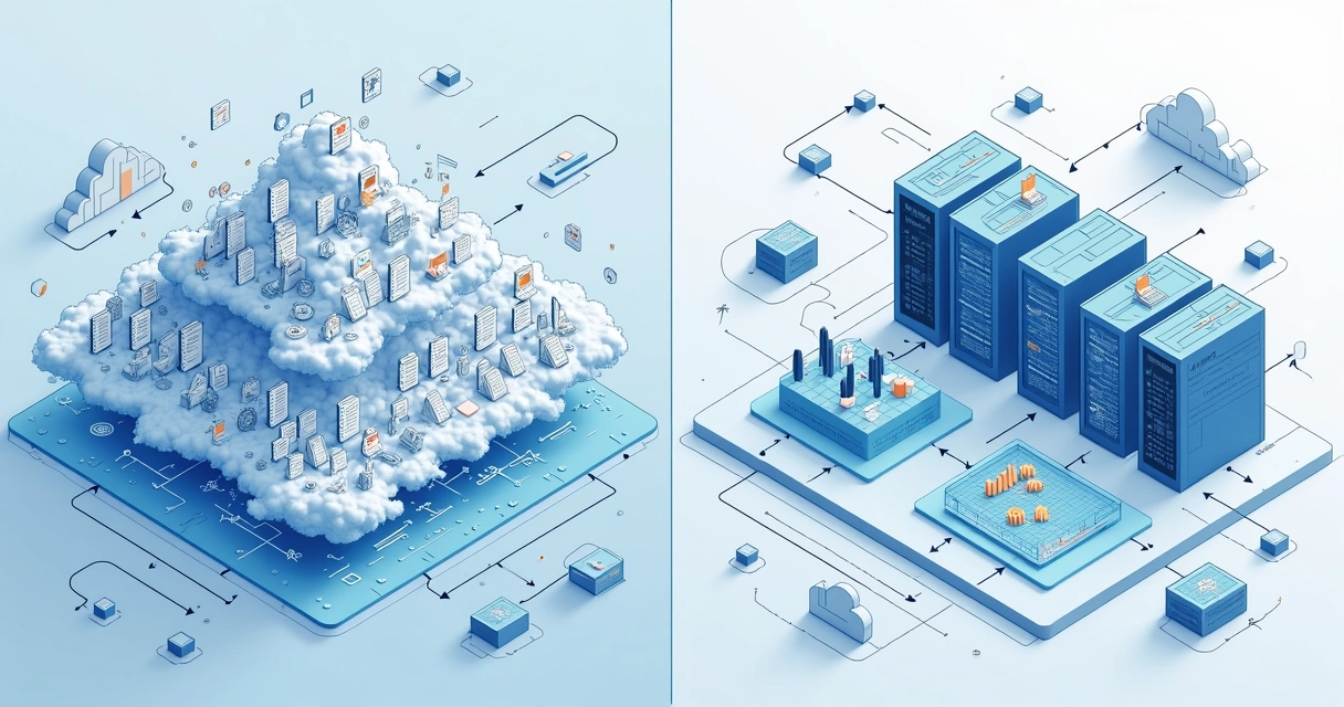 Integração de data lake com data warehouse visualizado em nuvem 