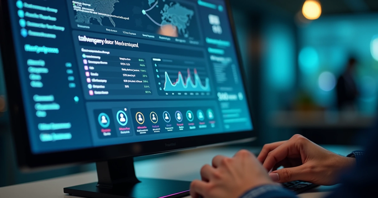 Dashboard mostrando desanonimização de visitantes empresariais 