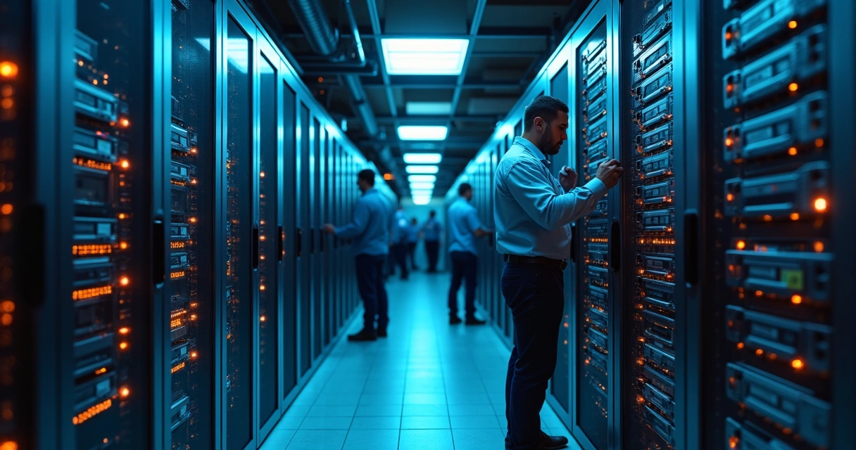 Servidor de backup em ambiente híbrido fitas e discos 