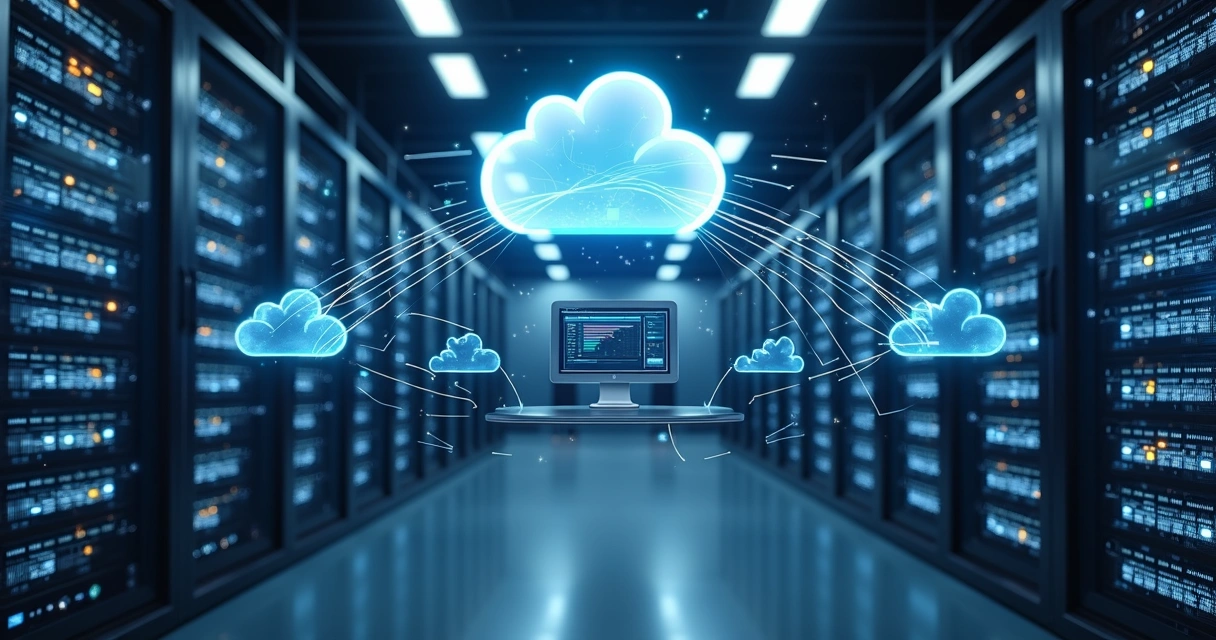 Servidores virtuais em ambiente corporativo conectado em nuvem 