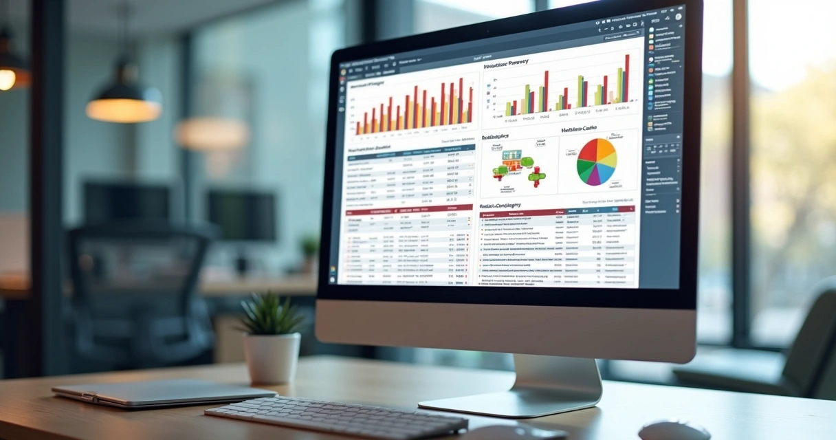 Tela de computador exibindo relatório digital da DCTF-Web com gráficos e dados tributários detalhados 