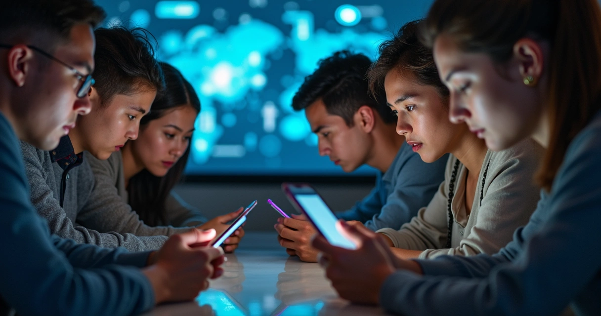 Discussão emocional entre pessoas em redes sociais 