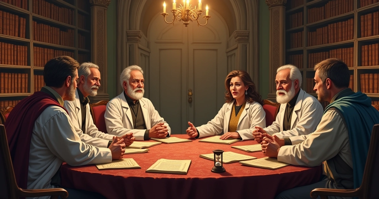 Cientistas e líderes religiosos discutem em uma mesa redonda 