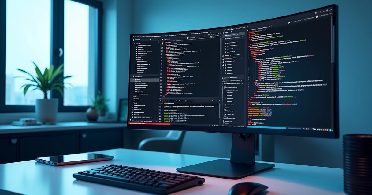 Tela de computador exibindo código e gráficos para debug de agentes de IA 