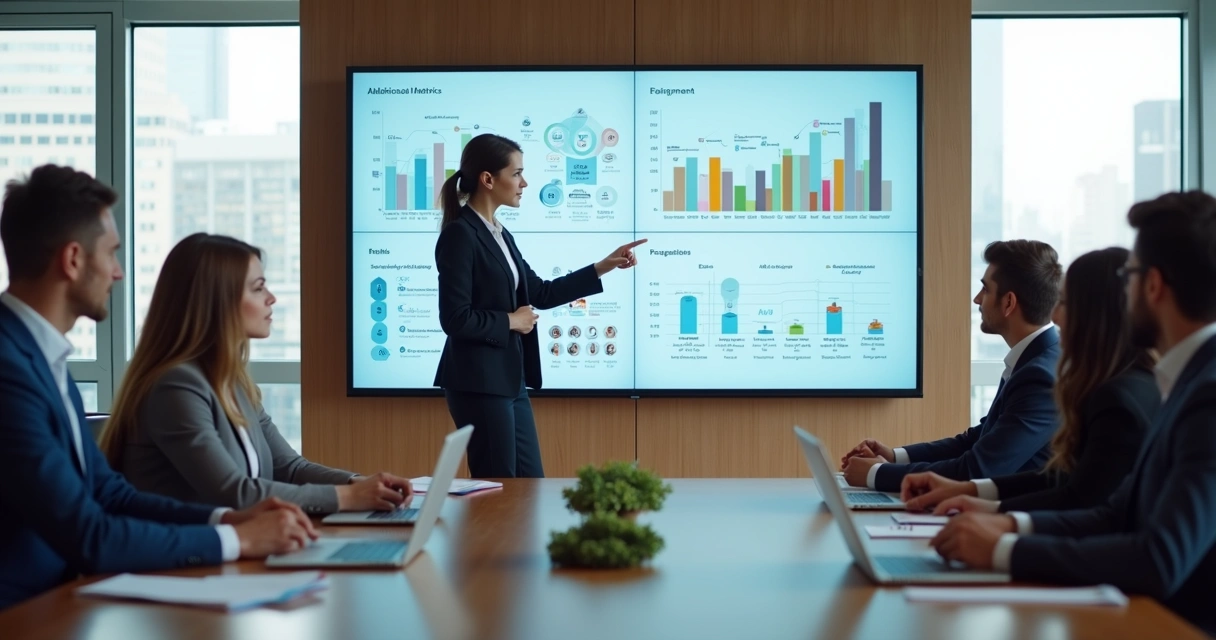 Executivos em reunião avaliando fatores humanos em decisão corporativa 