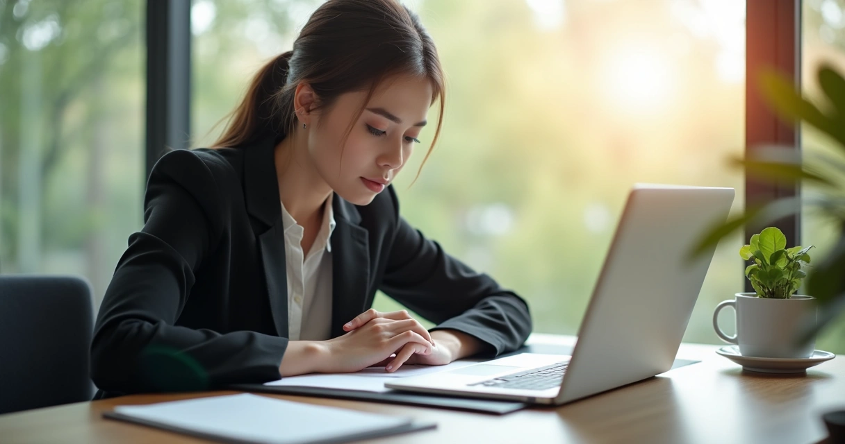 Pessoa tomando decisão com serenidade 
