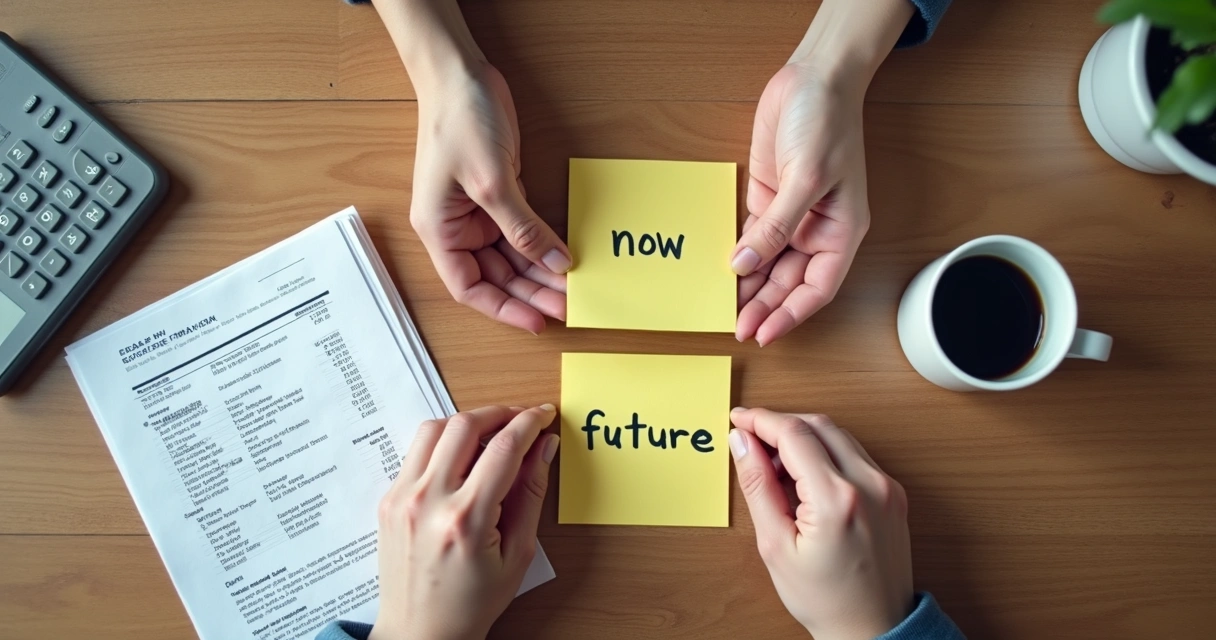 Mãos decidem entre agora e futuro 