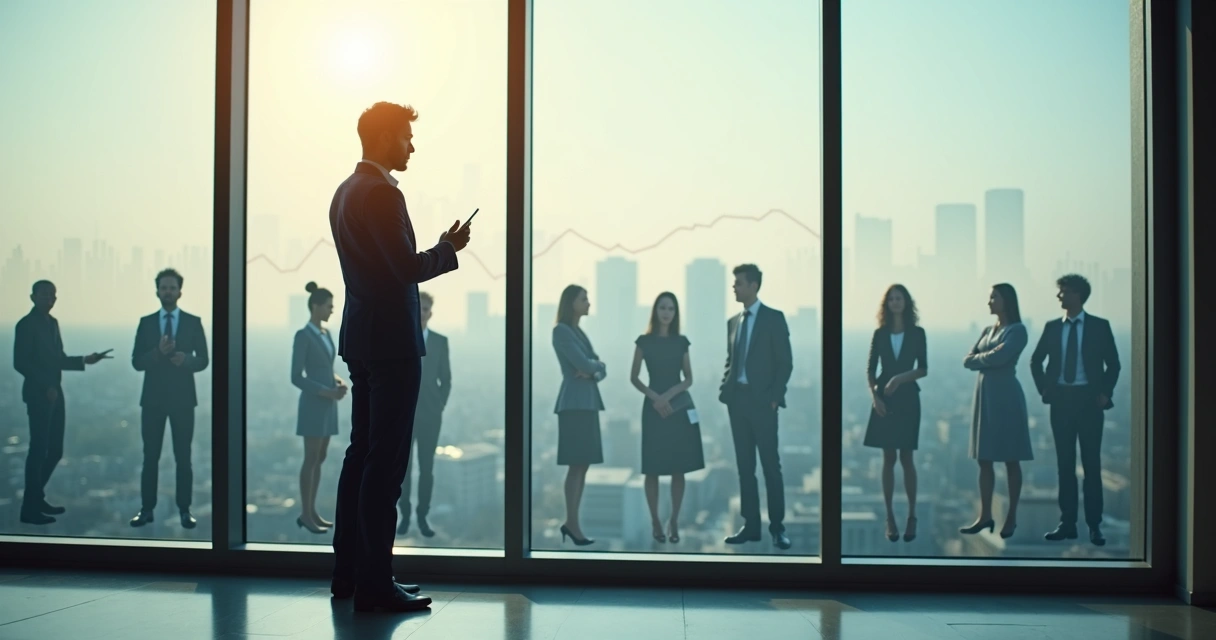 Pessoa refletindo sobre impacto social diante de uma janela