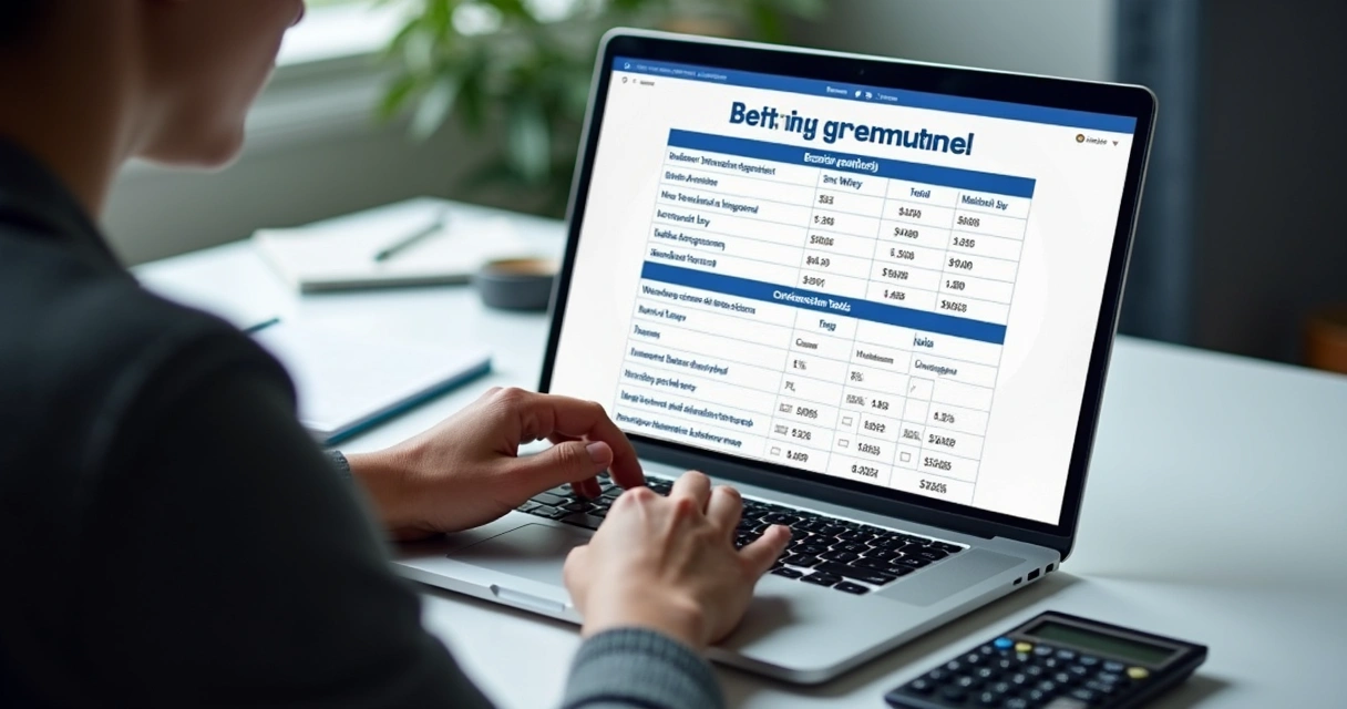 Pessoa avaliando promoção de apostas com calculadora 