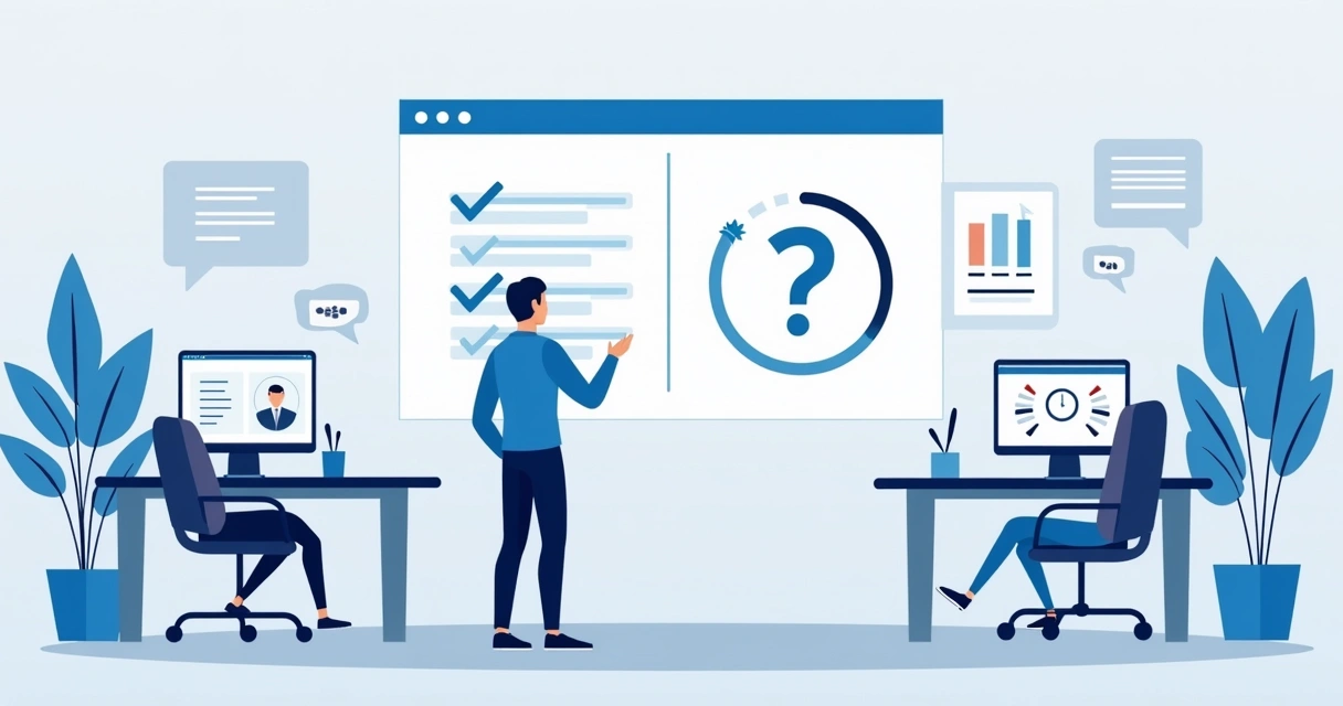 Profissional analisando dados para decidir se fará teste A/B 
