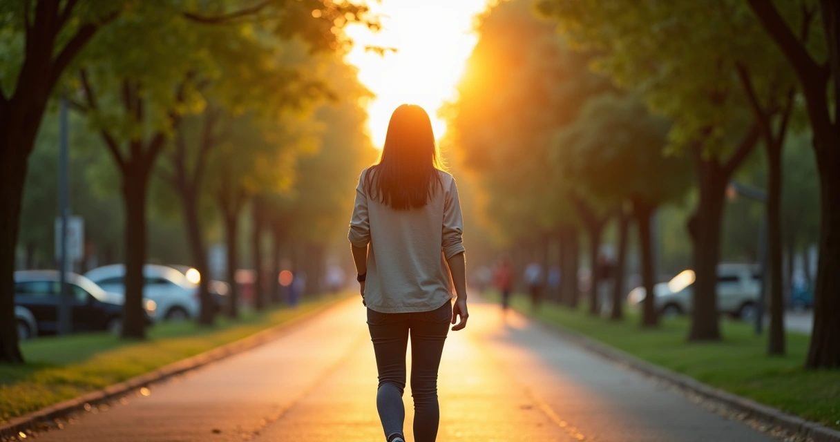 Persona reflexionando ante un cruce de caminos con símbolos de ética y valores 