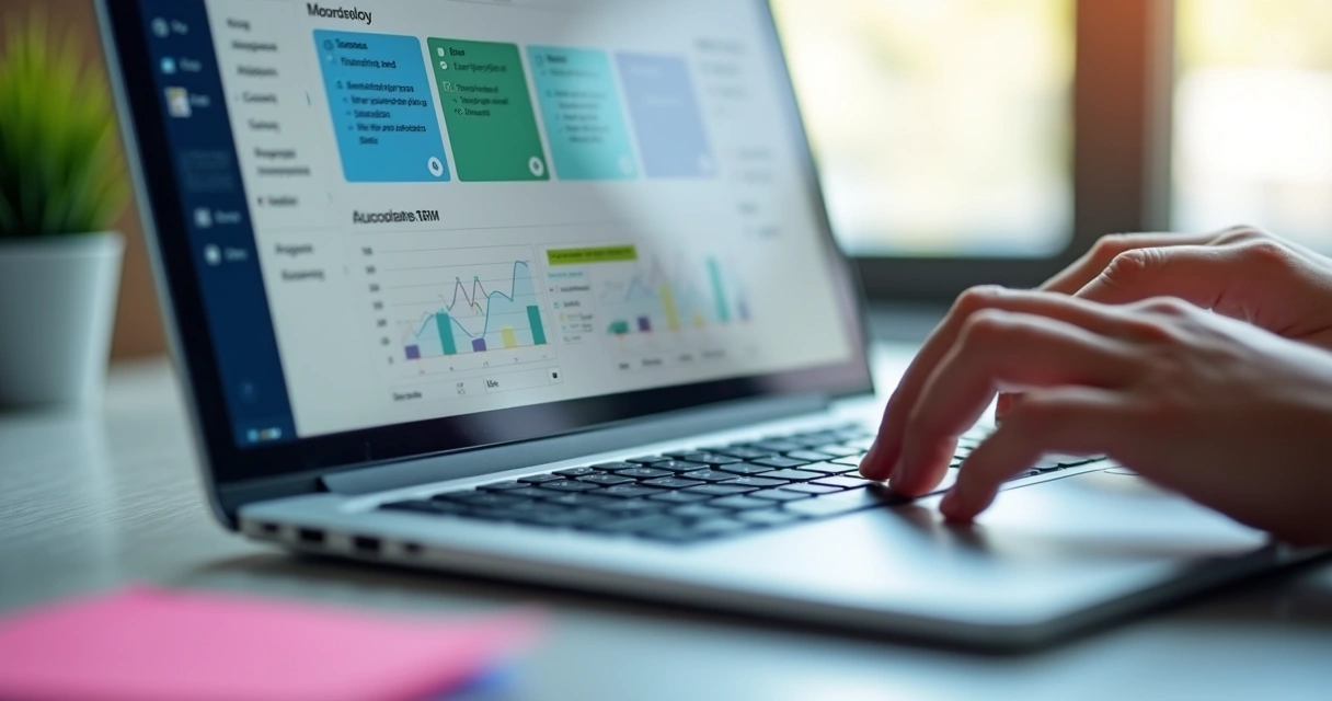 Tela de CRM automatizado sendo usada. 