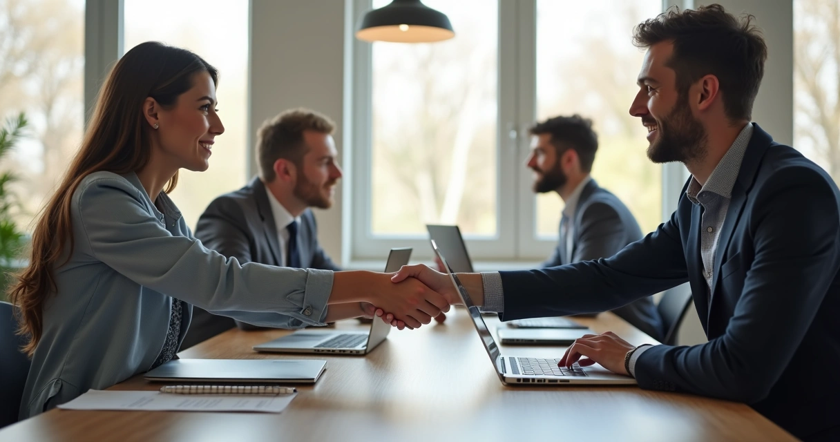 Pessoa entregando tarefa para colega em mesa de escritório 