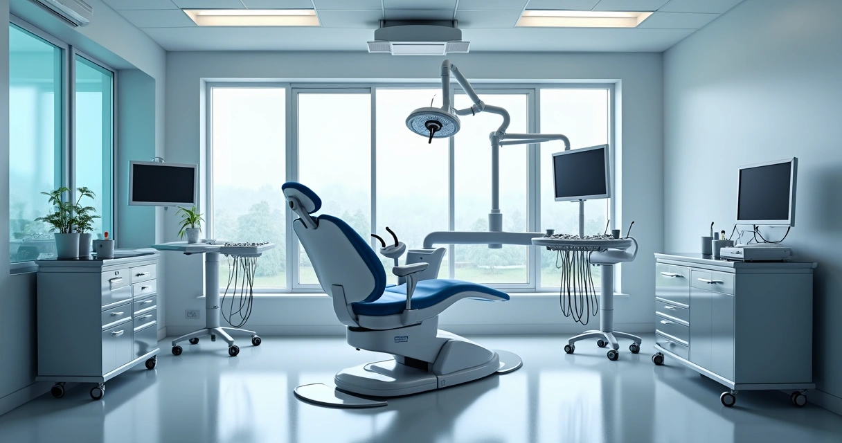 Modern dental surgical room with hospital-grade equipment 