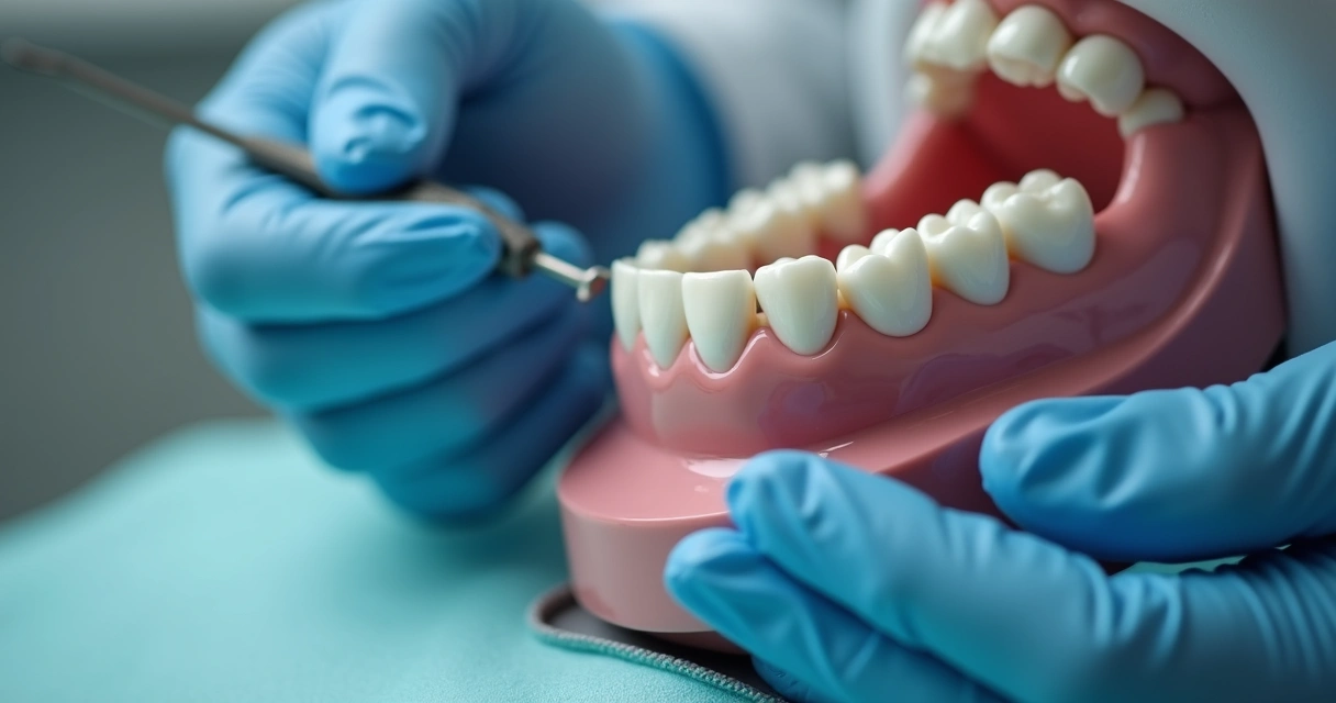 Dente sendo modelado com resina composta para aplicação de faceta 